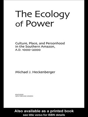 cover image of The Ecology of Power